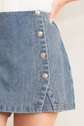 Denim skort